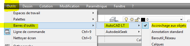 autocad 2017 barre outils