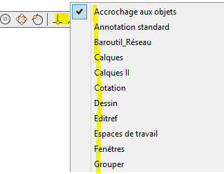 autocad 2017 barre outils