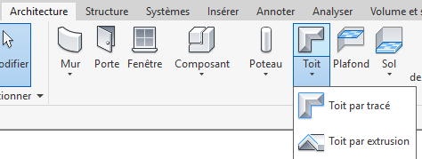 toiture égoût décalé