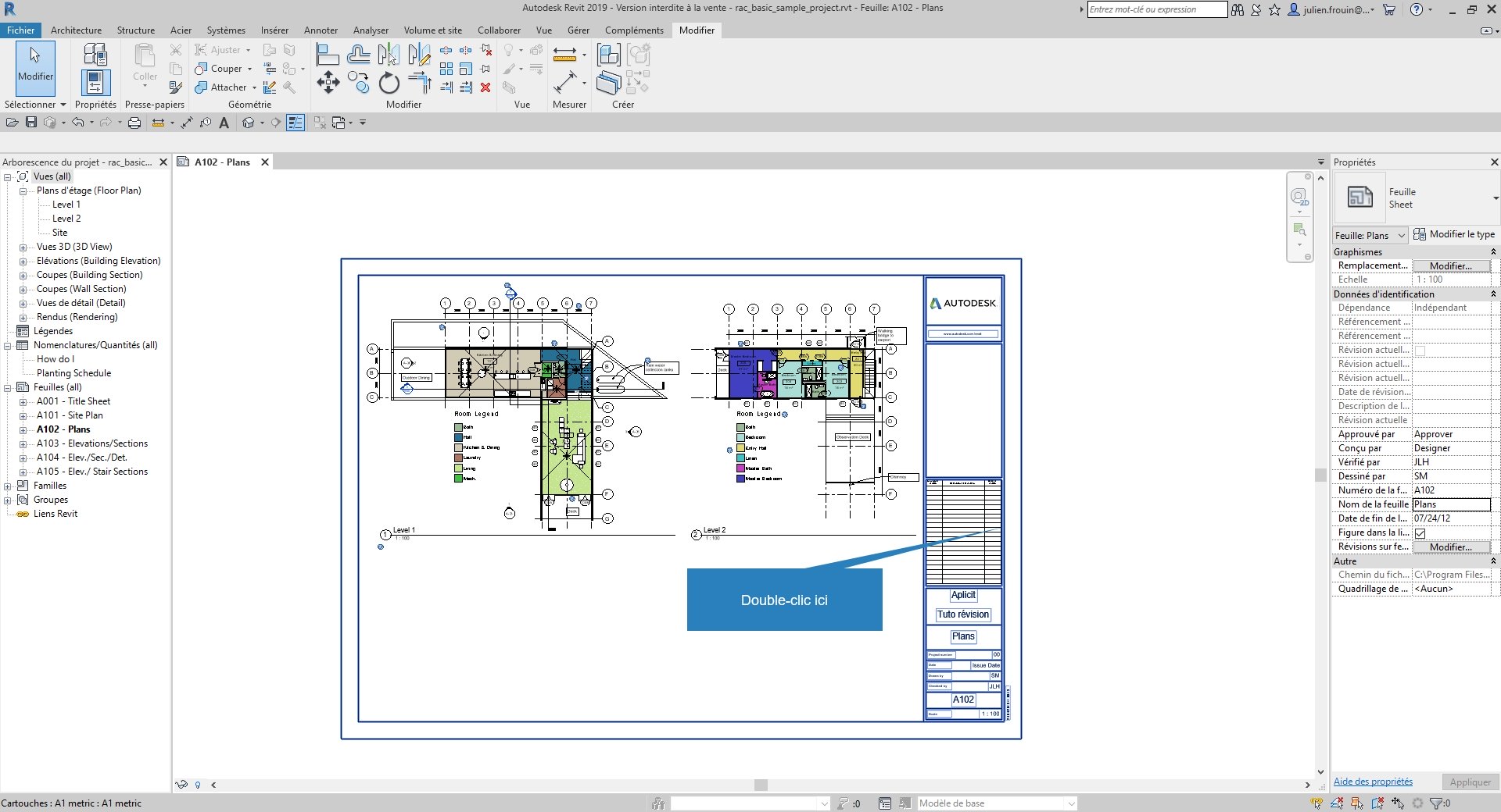 Indices de révisions sur feuilles livrables