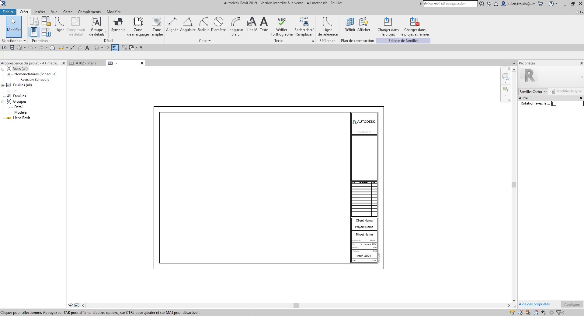 Indices de révisions sur feuilles livrables