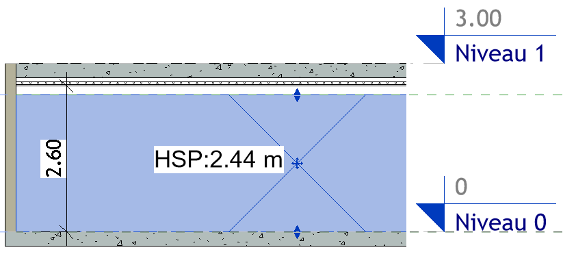Hauteur sous Plafond dans Revit
