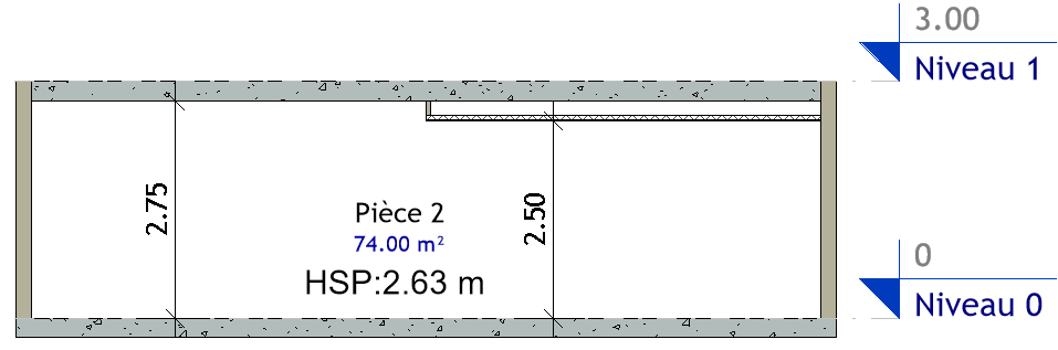 Hauteur sous Plafond dans Revit