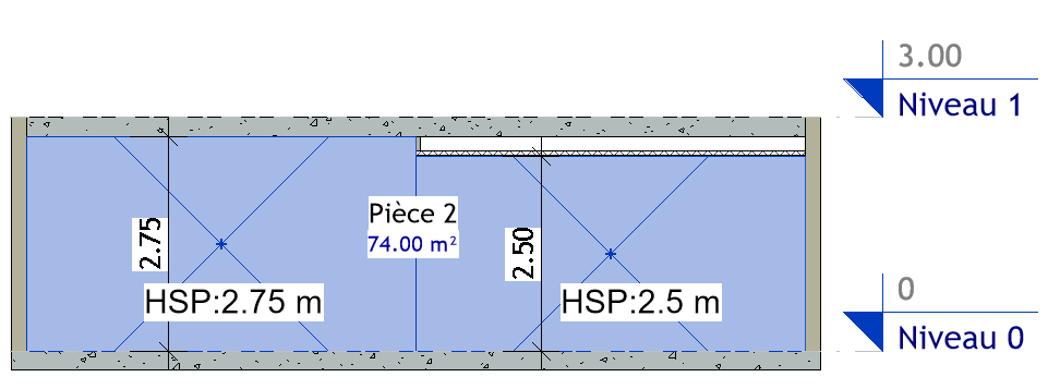 Hauteur sous Plafond dans Revit