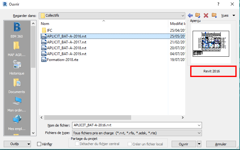 version Revit