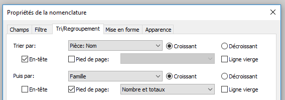 créer une nomenclature par Pièces dans Revit