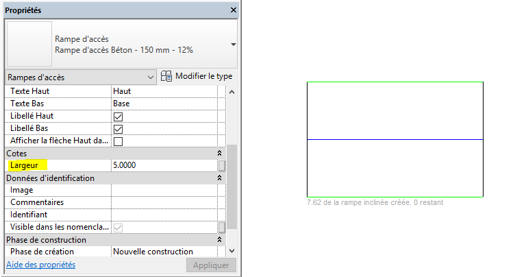 Rampe d'accès revit