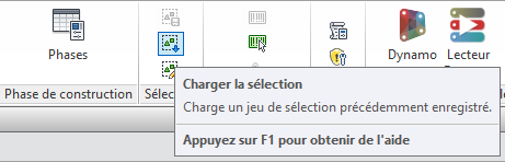 modifier une sélection dans Revit