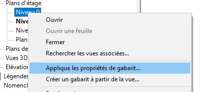 gabarits de vues