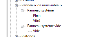 revit panneaux systeme
