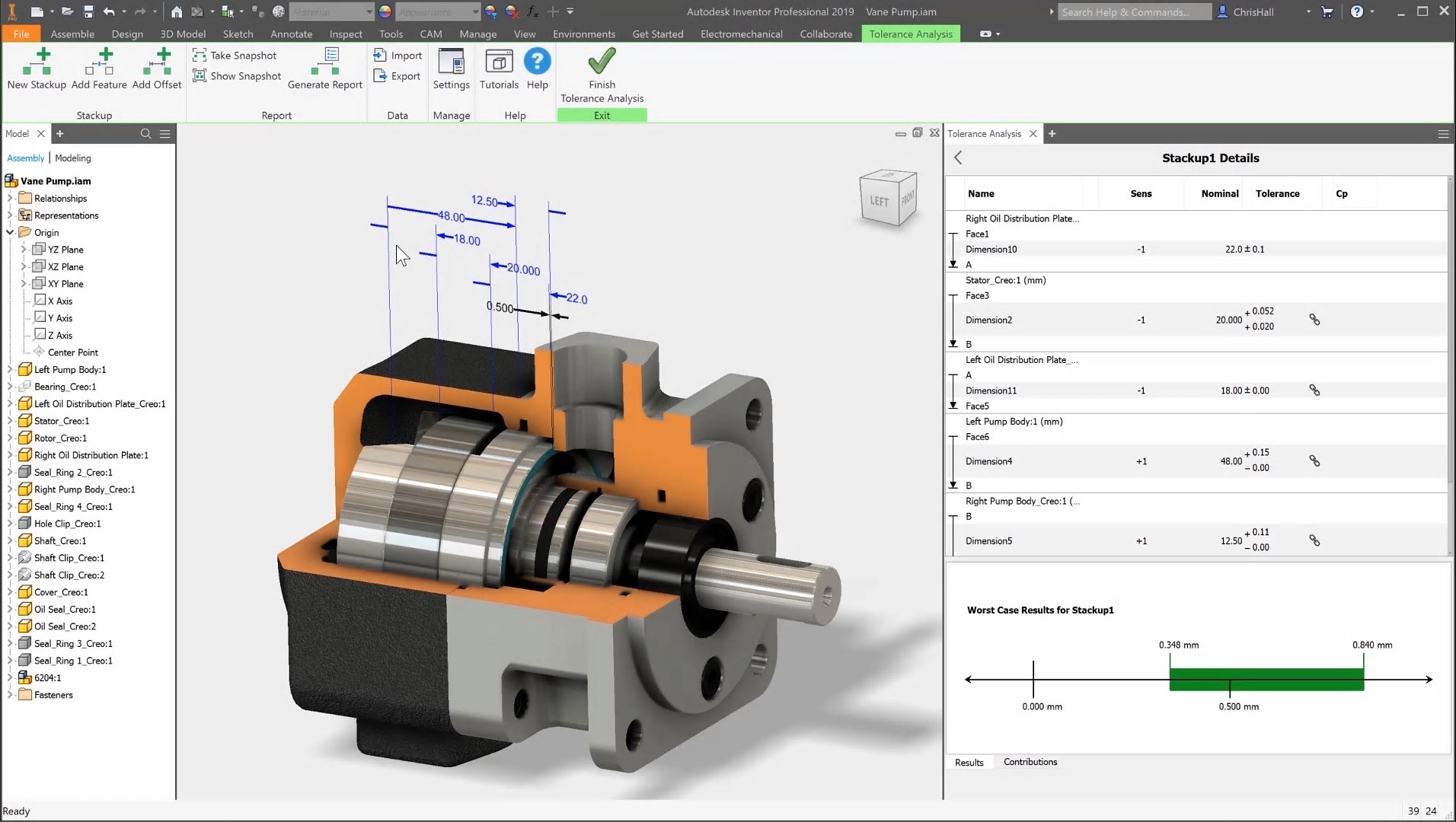 Inventor Tolerance Analysis