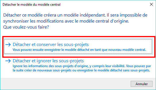Revit Création d'un nouveau fichier Central