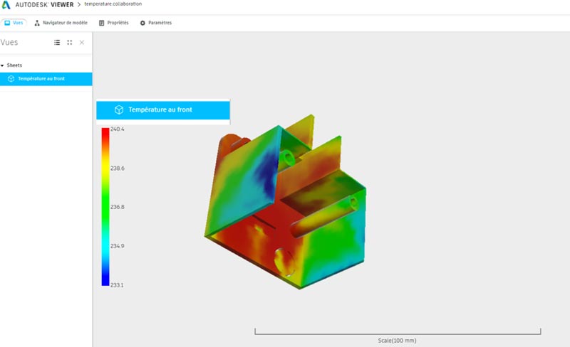 vue partagée dans Autodesk Moldflow Insight 