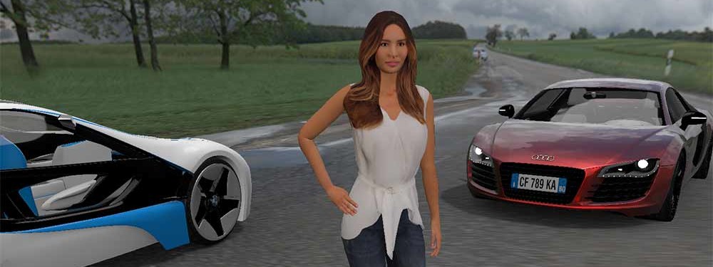 personnage animé dans VRED