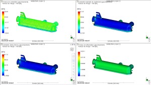 résultats de contraintes résiduelles en 3D