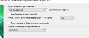 résultats de contraintes résiduelles en 3D