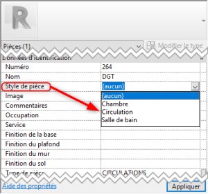 Revit Les tables de valeurs
