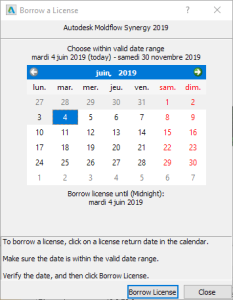 licence interface Moldflow