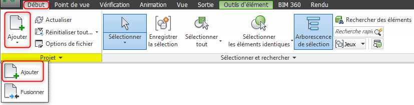 Comparaison de modèles sur Navisworks