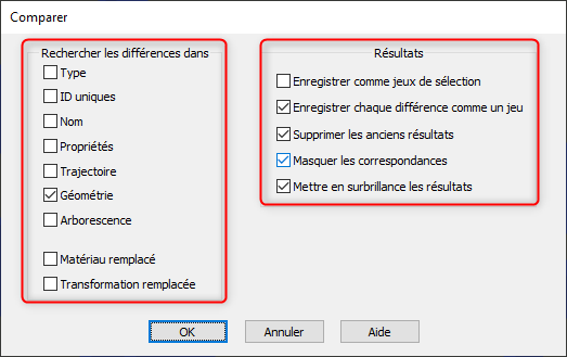 Comparaison de modèles sur Navisworks