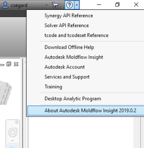 licence interface Moldflow