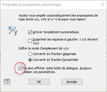 Fraction dans les textes de dessin Inventor