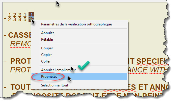 Fraction dans les textes de dessin Inventor