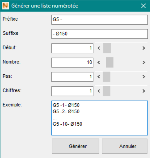 Incrémentation Automatique Netfabb