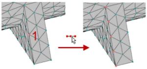 options de sélection des nœuds