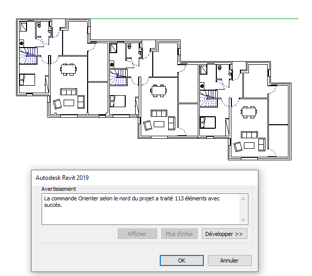 Nord de projet sur Revit