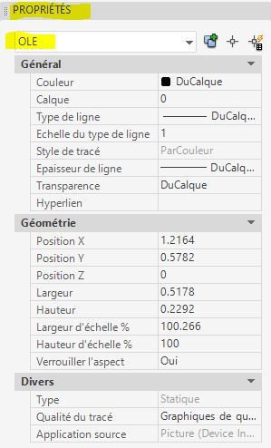Image dans dessin AutoCAD