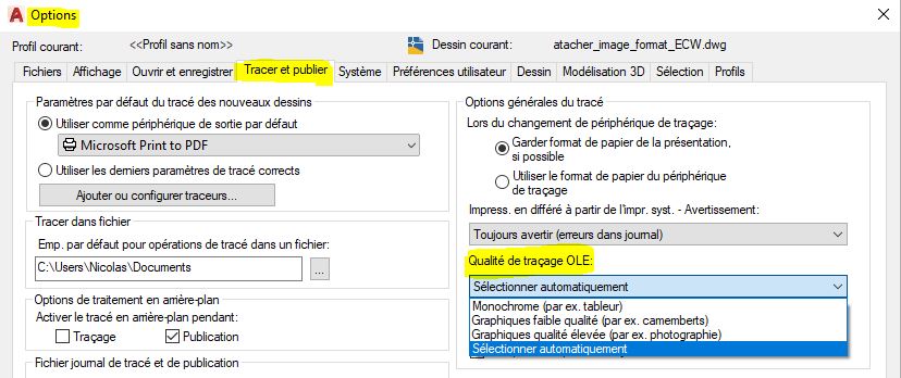 Image dans dessin AutoCAD1
