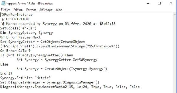 MoldFlow enregistrer une macro