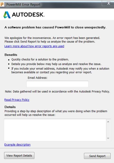 PowerMill crash logiciel