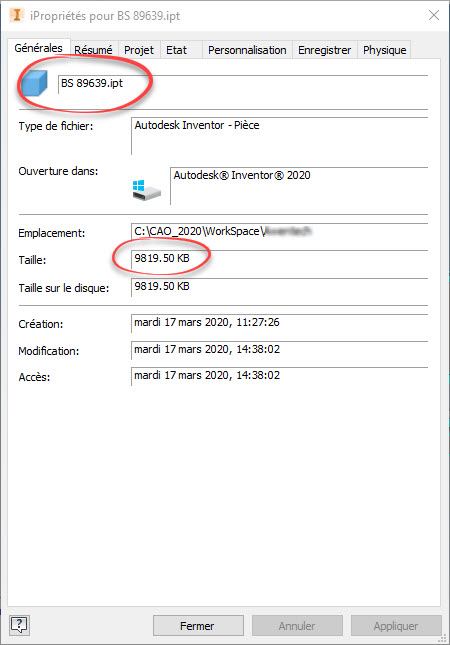 Allèger des ficiers Inventor 01