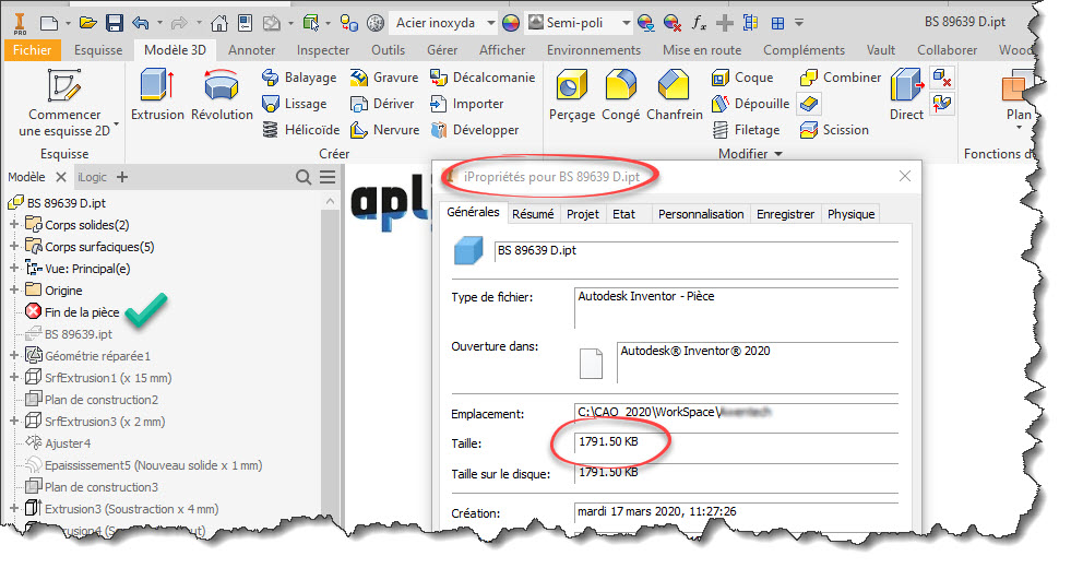 Allèger des ficiers Inventor 06