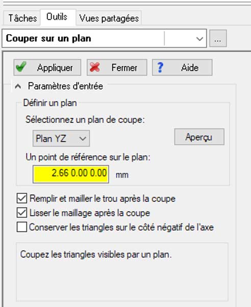 moldflow maillage symetrique