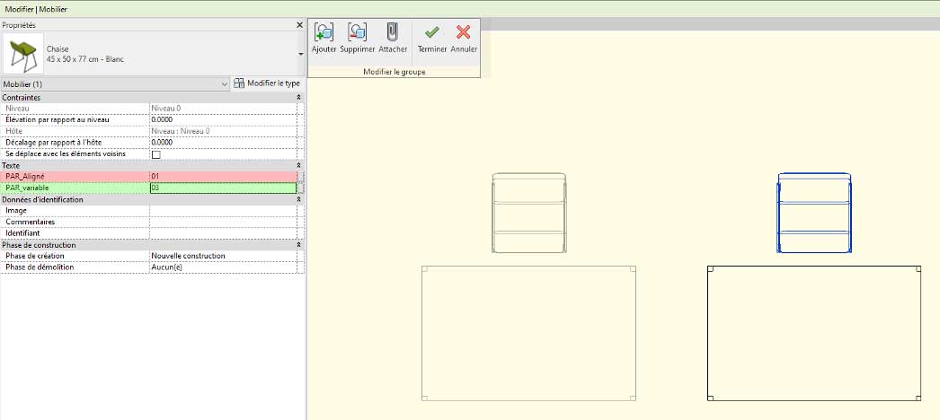 revit parametre projet