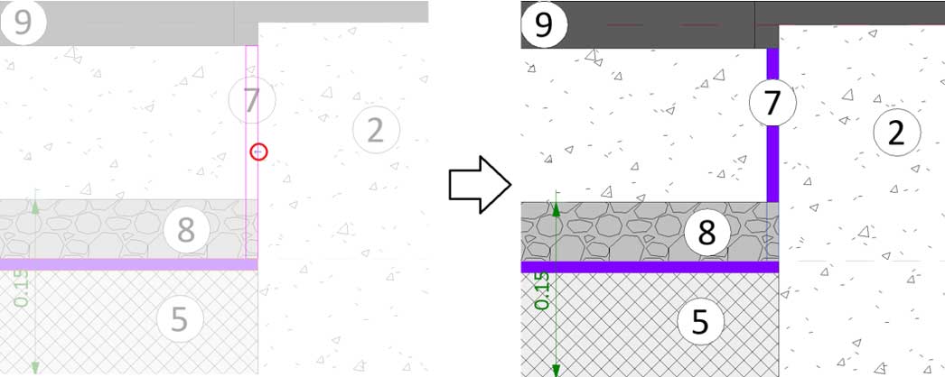 revit profil de coupe