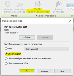 5 - Modifier le plan de construction