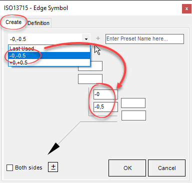 Edge Symbol - ISO 13715 006