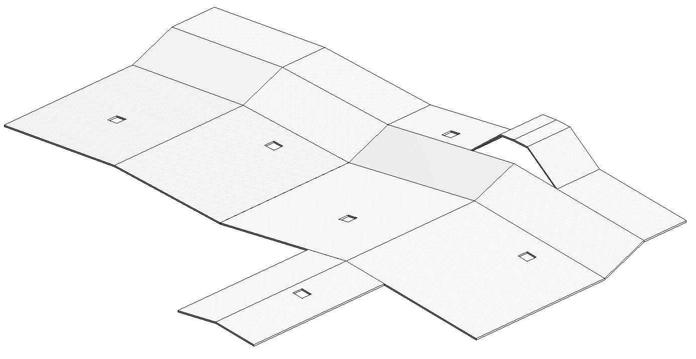 Toiture complexe