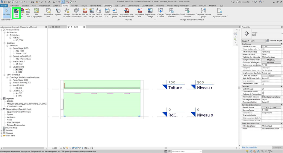 Copier/Contrôler Revit