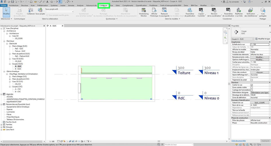 Copier/Contrôler Revit