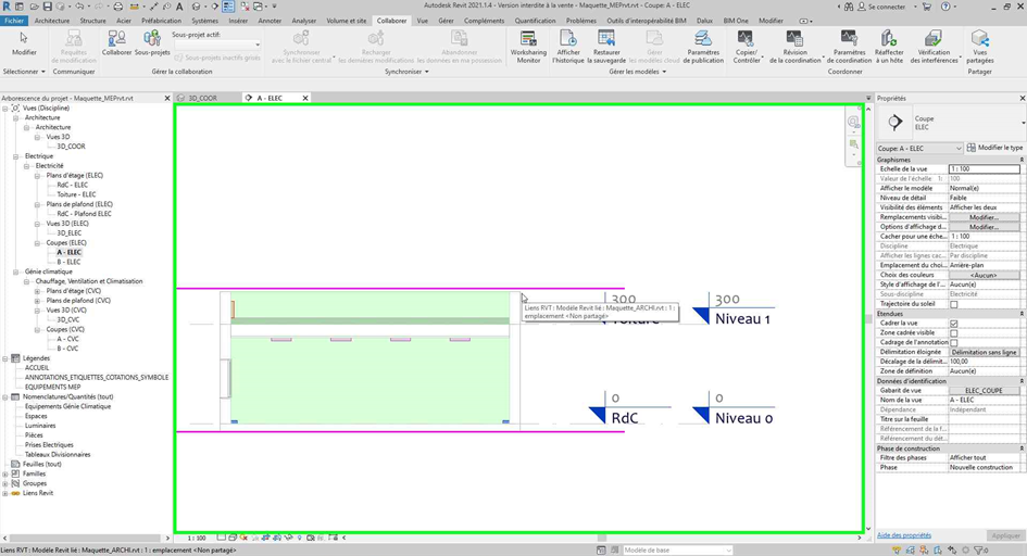 Copier/Contrôler Revit