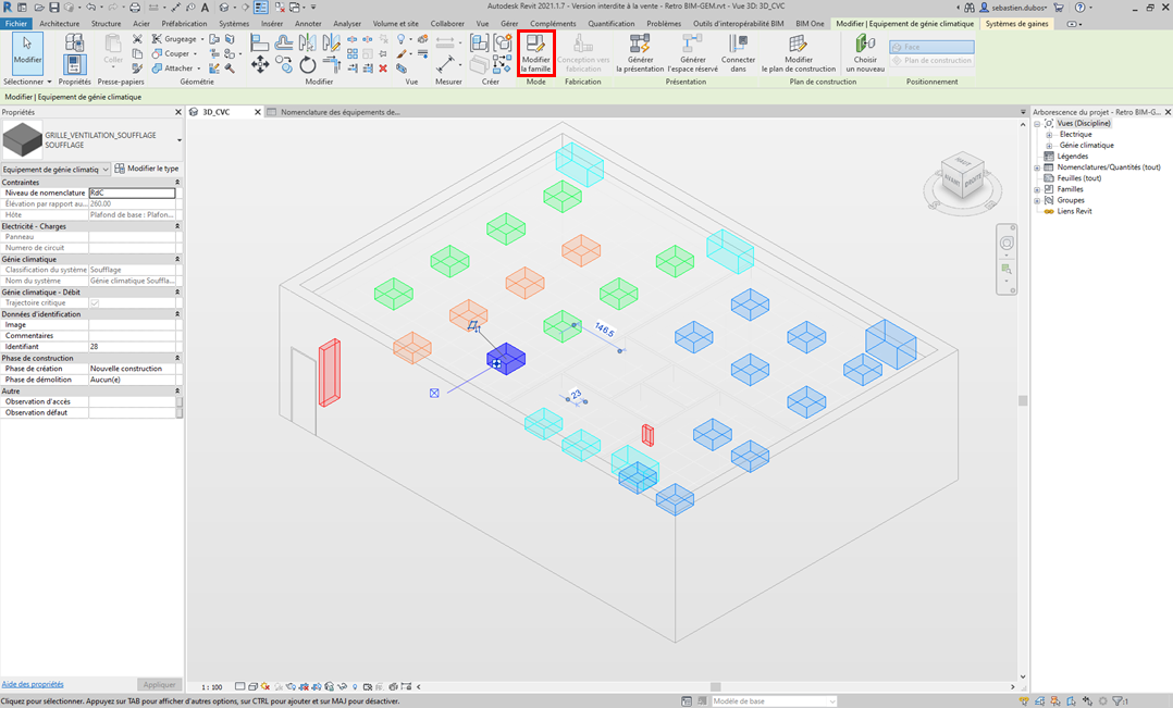 "Repère pour localisation dans la pièce"