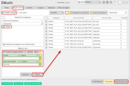 Filtrer vos familles Revit