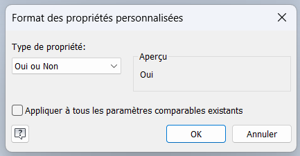 Comment se servir des valeurs OUI/NON dans "Fx" Autodesk Inventor 
