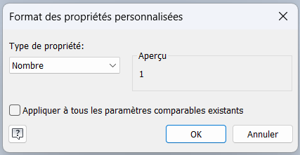 Comment se servir des valeurs OUI/NON dans "Fx" Autodesk Inventor 