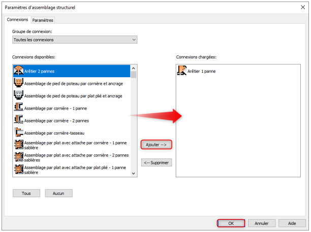 connexions structurelles